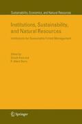Berry / Kant |  Institutions, Sustainability, and Natural Resources | Buch |  Sack Fachmedien