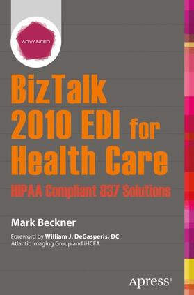 Beckner | BizTalk 2010 EDI for Health Care | Buch | sack.de