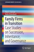 Brännback / Carsrud |  Family Firms in Transition | Buch |  Sack Fachmedien