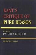 Kitcher |  Kant's Critique of Pure Reason | eBook | Sack Fachmedien