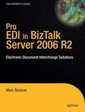 Beckner |  Pro EDI in BizTalk Server 2006 R2 | Buch |  Sack Fachmedien