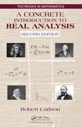 Carlson |  A Concrete Introduction to Real Analysis | Buch |  Sack Fachmedien
