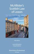 Richardson / Anderson |  McAllister's Scottish Law of Leases | Buch |  Sack Fachmedien