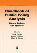 Fischer / Miller |  Handbook of Public Policy Analysis | Buch |  Sack Fachmedien