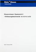 Muhs / Riesen |  Klausurwissen: Staatsrecht II Verfassungsbeschwerde | Buch |  Sack Fachmedien