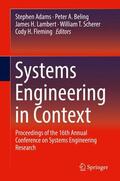 Adams / Beling / Fleming |  Systems Engineering in Context | Buch |  Sack Fachmedien