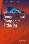 Bader |  Computational Phonogram Archiving | Buch |  Sack Fachmedien