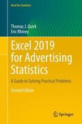 Rhiney / Quirk |  Excel 2019 for Advertising Statistics | Buch |  Sack Fachmedien