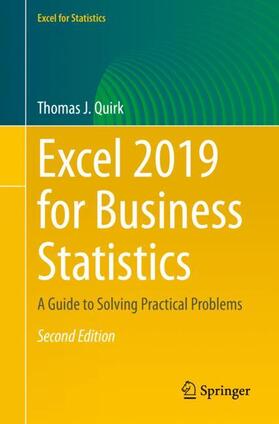 Quirk | Excel 2019 for Business Statistics | Buch | sack.de