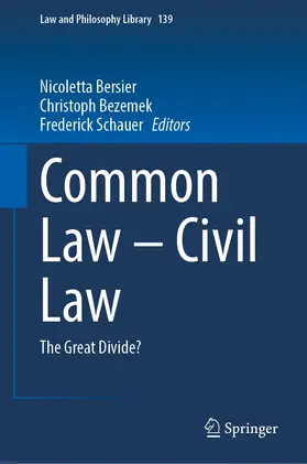 Bersier / Schauer / Bezemek |  Common Law ¿ Civil Law | Buch |  Sack Fachmedien