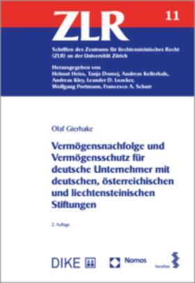 Gierhake | Vermögensnachfolge und Vermögensschutz für deutsche Unternehmer mit deutschen, österreichischen und liechtensteinischen Stiftungen | Buch | sack.de