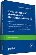 Claudy / Henseler / Kümpel |  Körperschaftsteuer-, Gewerbesteuer-, Umsatzsteuer-Erklärung 2021 | Buch |  Sack Fachmedien