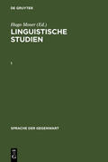 Moser |  Linguistische Studien. 1 | Buch |  Sack Fachmedien