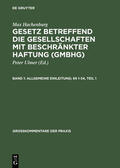 Hachenburg / Behrens / Goerdeler |  Allgemeine Einleitung; §§ 1-34 | Buch |  Sack Fachmedien