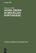 Silva |  Word Order in Brazilian Portuguese | Buch |  Sack Fachmedien