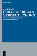 Simon / Hoffmann |  Philosophie als Verdeutlichung | Buch |  Sack Fachmedien