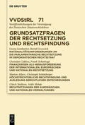 Lienbacher / Grzeszick / Calliess |  Lienbacher, G: Grundsatzfragen der Rechtsetzung | Buch |  Sack Fachmedien