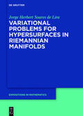 Soares de Lira |  Variational Problems for Hypersurfaces in Riemannian Manifolds | Buch |  Sack Fachmedien