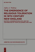 Waldrop |  The Emergence of Religious Toleration in Eighteenth-Century New England | eBook | Sack Fachmedien