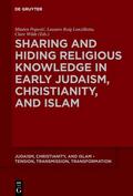 Popovic / Popovic / Wilde |  Sharing and Hiding Religious Knowledge in Early Judaism, Christianity, and Islam | Buch |  Sack Fachmedien