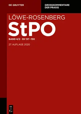 Jahn / Löwe |  Löwe/Rosenberg StPO und GerichtsverfassungsG | Buch |  Sack Fachmedien