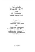 Grundmann / Merkt / Mülbert |  Festschrift für Klaus J. Hopt zum 80. Geburtstag am 24. August 2020 | eBook | Sack Fachmedien