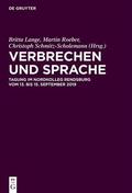 Lange / Roeber / Schmitz-Scholemann |  Verbrechen und Sprache | Buch |  Sack Fachmedien