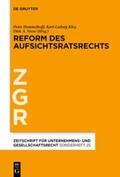 Hommelhoff / Kley / Verse |  Reform des Aufsichtsratsrechts | Buch |  Sack Fachmedien