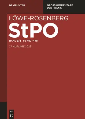 Becker / Gaede / Erb |  Strafprozessrechts §§ 407-448 | Buch |  Sack Fachmedien