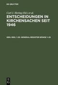 Hering / Muckel / Lentz |  General-Register Bände 1–25 | eBook | Sack Fachmedien