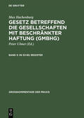 Behrens / Hachenburg / Goerdeler |  §§ 53–85; Register | eBook | Sack Fachmedien