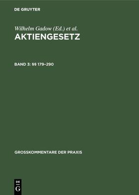 Assmann / Gadow / Hopt | §§ 179–290 | E-Book | sack.de