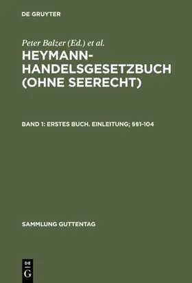 Balzer / Horn / Berger |  Erstes Buch. Einleitung; §§1-104 | eBook | Sack Fachmedien