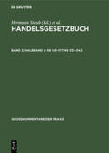 Brüggemann / Canaris / Fischer |  §§ 145-177. §§ 335-342 | Buch |  Sack Fachmedien
