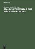 Stranz / Staub |  Staub's Kommentar zur Wechselordnung | Buch |  Sack Fachmedien