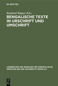 Wagner |  Bengalische Texte in Urschrift und Umschrift | Buch |  Sack Fachmedien