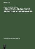Vogel |  Lernpsychologie und Fremdsprachenerwerb | eBook | Sack Fachmedien