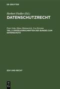 Gola / Kerstan / Hümmerich |  Einzelvorschriften des Bundes zum Datenschutz | Buch |  Sack Fachmedien