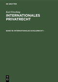 Firsching |  Internationales Schuldrecht I | eBook | Sack Fachmedien