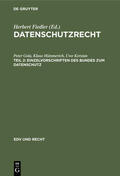 Gola / Hümmerich / Kerstan |  Einzelvorschriften des Bundes zum Datenschutz | eBook | Sack Fachmedien