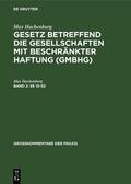 Barz / Hachenburg / Behrens |  §§ 13–52 | eBook | Sack Fachmedien