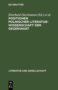Dieckmann / Janion |  Positionen polnischer Literaturwissenschaft der Gegenwart | eBook | Sack Fachmedien