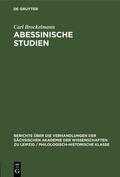 Brockelmann |  Abessinische Studien | Buch |  Sack Fachmedien
