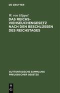 Hippel |  Das Reichs-Viehseuchengesetz nach den Beschlüssen des Reichstages | eBook | Sack Fachmedien