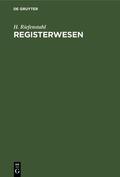 Riefenstahl |  Registerwesen | Buch |  Sack Fachmedien