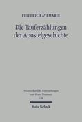 Avemarie |  Die Tauferzählungen der Apostelgeschichte | Buch |  Sack Fachmedien