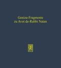 Becker |  Geniza-Fragmente zu Avot de-Rabbi Natan | Buch |  Sack Fachmedien