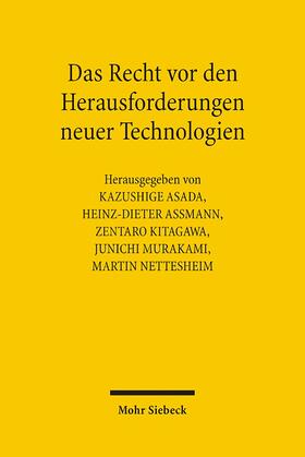 Asada / Assmann / Murakami | Das Recht vor den Herausforderungen neuer Technologien | Buch | sack.de