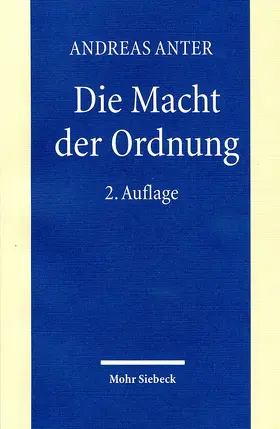 Anter |  Die Macht der Ordnung | Buch |  Sack Fachmedien