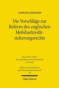 Lenhard |  Lenhard, A: Vorschläge/Reform des engl. MobiliarkreditR | Buch |  Sack Fachmedien